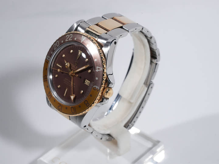 ロレックス GMTマスター Ref.1675/3 ステンレススチール/イエローゴールド ブラウン文字盤 オイスターブレスレット
