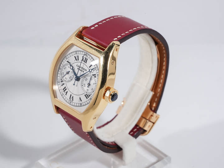 カルティエ トーチュ ワンプッシュクロノグラフ Ref.2356 ホワイト文字盤 中古 q66kfm45