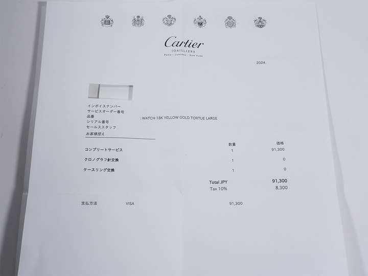 カルティエ トーチュ ワンプッシュクロノグラフ Ref.2356 ホワイト文字盤 中古 q66kfm45