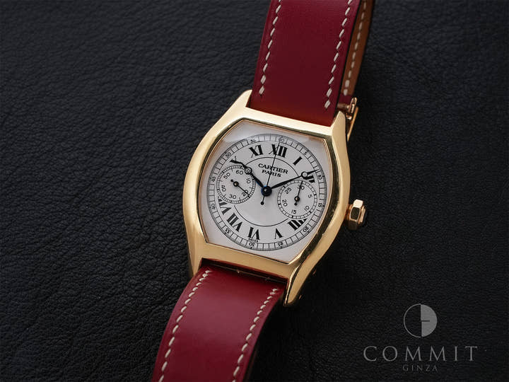 カルティエ トーチュ ワンプッシュクロノグラフ Ref.2356 ホワイト文字盤 中古 q66kfm45