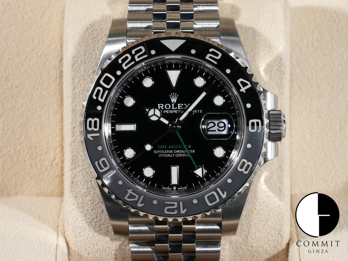 ロレックス GMTマスターII Ref.126710GRNR ステンレススチール ブラック文字盤 ジュビリーブレスレット