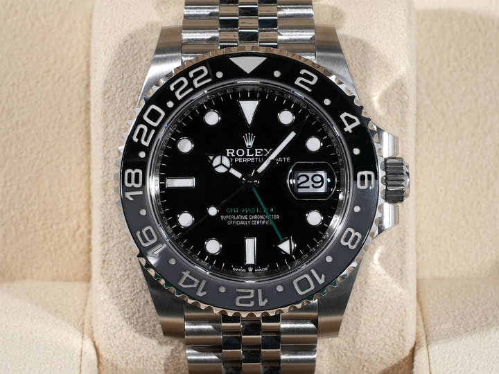 ロレックス GMTマスターII Ref.126710GRNR ステンレススチール ブラック文字盤 ジュビリーブレスレット