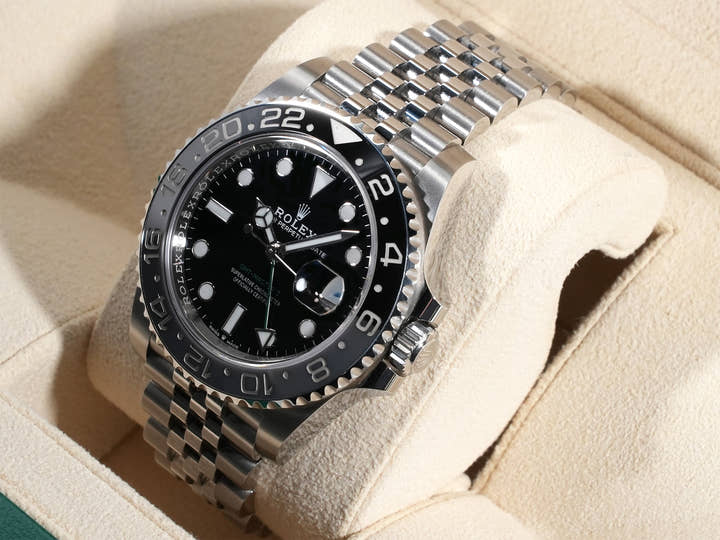 ロレックス GMTマスターII Ref.126710GRNR ステンレススチール ブラック文字盤 ジュビリーブレスレット