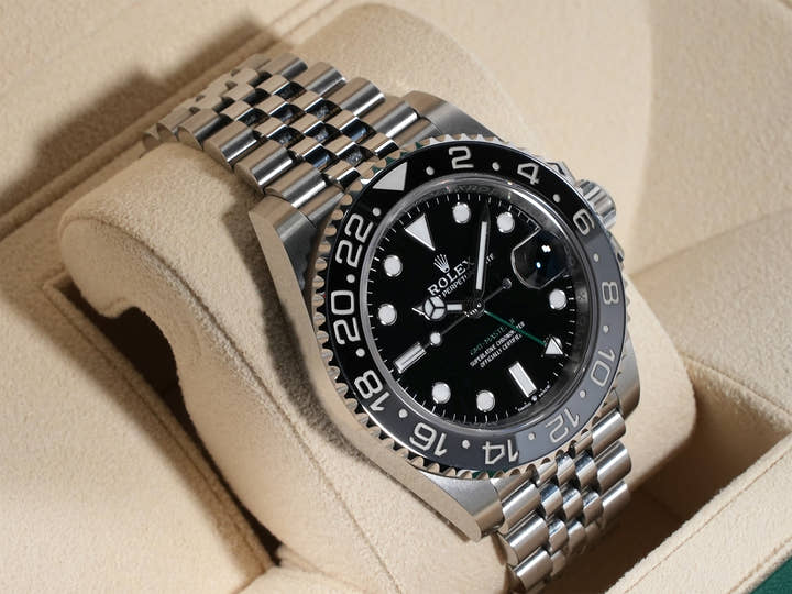 ロレックス GMTマスターII Ref.126710GRNR ステンレススチール ブラック文字盤 ジュビリーブレスレット
