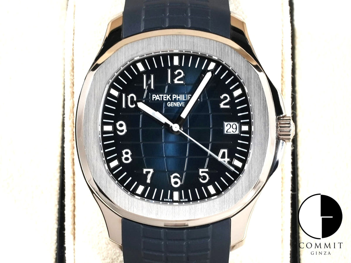 Patek Philippe Aquanaut Ref. 5168G-001 White Gold with Midnight Blue Dial