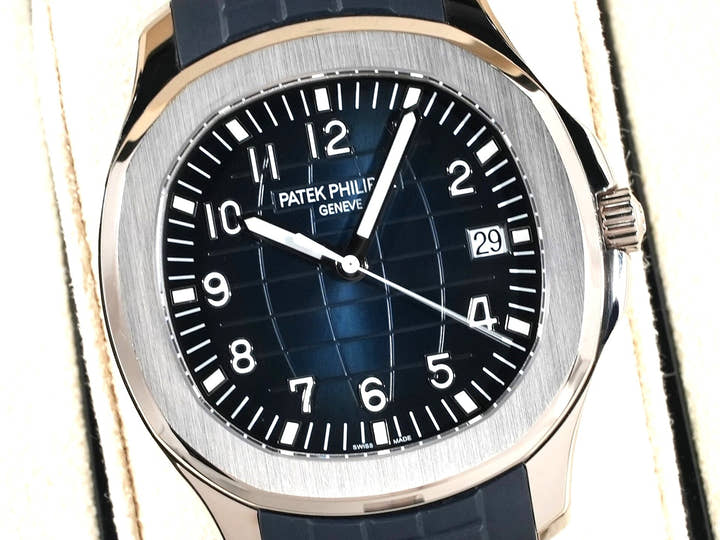 Patek Philippe Aquanaut Ref. 5168G-001 White Gold with Midnight Blue Dial