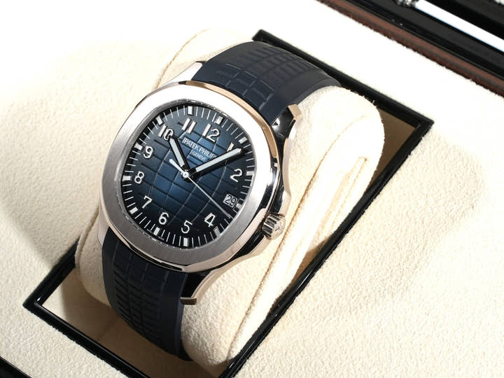 Patek Philippe Aquanaut Ref. 5168G-001 White Gold with Midnight Blue Dial