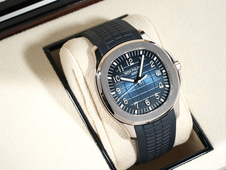 Patek Philippe Aquanaut Ref. 5168G-001 White Gold with Midnight Blue Dial
