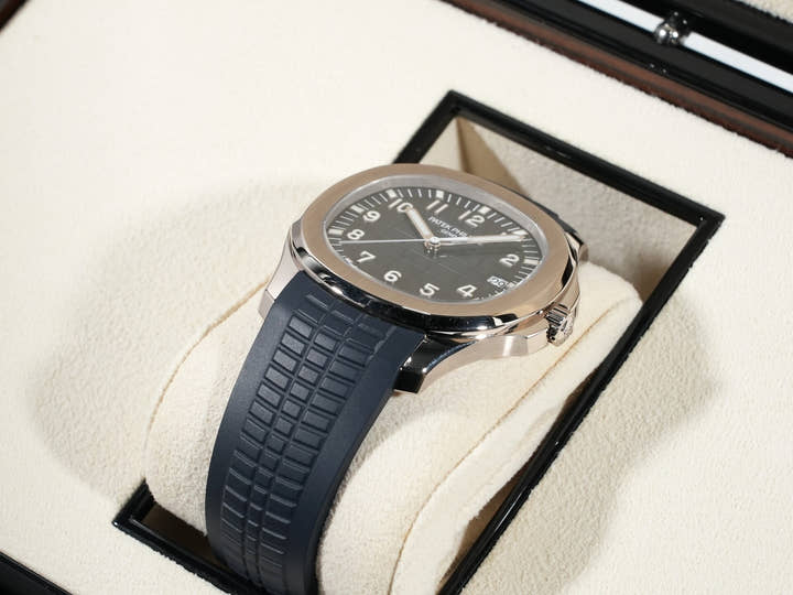 Patek Philippe Aquanaut Ref. 5168G-001 White Gold with Midnight Blue Dial