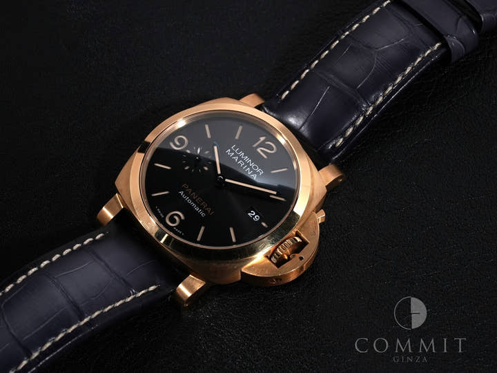 パネライ ルミノール マリーナ Ref.PAM01115 イエローゴールド ブラック文字盤 中古 gfe5ovc8