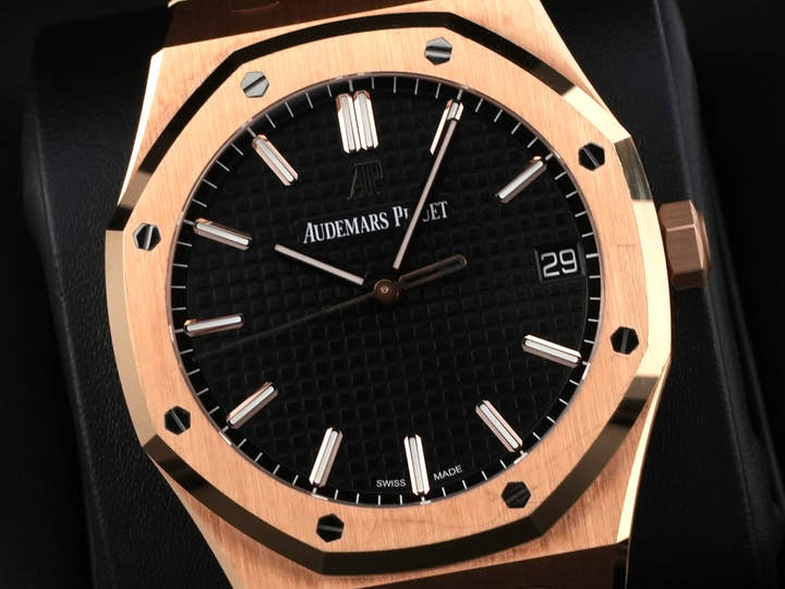 Audemars Piguet Royal Oak Ref. 15500OR.OO.1220OR.01 Pink Gold Black Dial