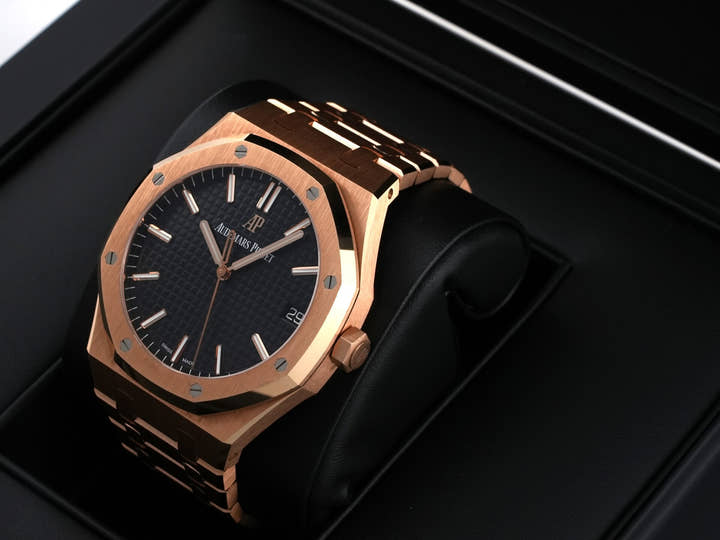 Audemars Piguet Royal Oak Ref. 15500OR.OO.1220OR.01 Pink Gold Black Dial