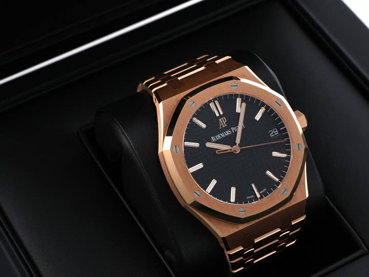 Audemars Piguet Royal Oak Ref. 15500OR.OO.1220OR.01 Pink Gold Black Dial