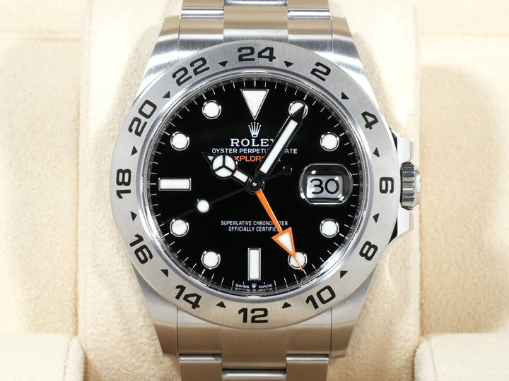 ロレックス エクスプローラーII Ref.226570 ステンレススチール ブラック文字盤
