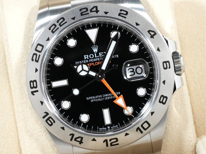 ロレックス エクスプローラーII Ref.226570 ステンレススチール ブラック文字盤