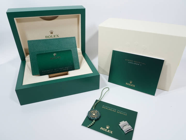 ロレックス エクスプローラーII Ref.226570 ステンレススチール ブラック文字盤