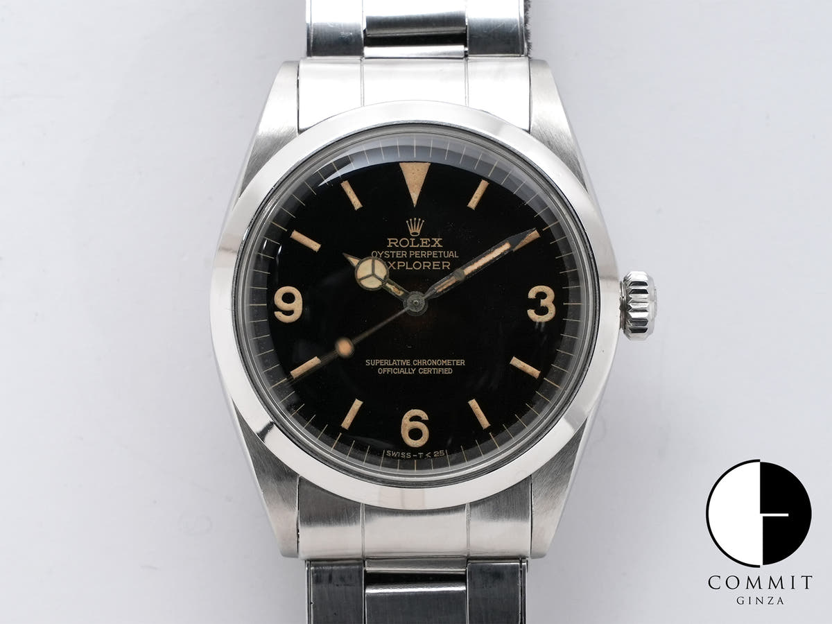 ロレックス エクスプローラーI Ref.1016M ステンレススチール トロピカル文字盤
