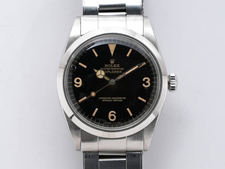 ロレックス エクスプローラーI Ref.1016M ステンレススチール トロピカル文字盤