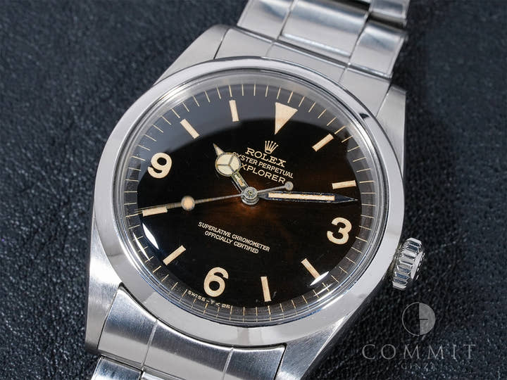 ロレックス エクスプローラーI Ref.1016M ステンレススチール トロピカル文字盤