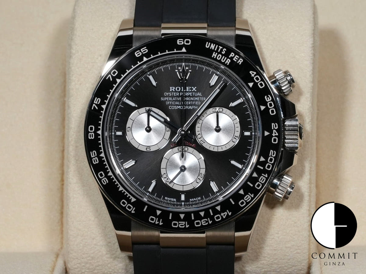 Rolex Daytona Ref. 126519LN White Gold Bright Black x Steel Dial