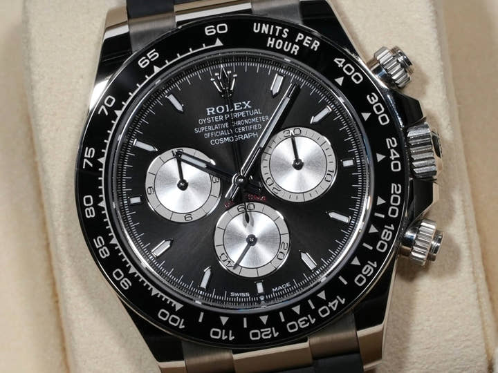 Rolex Daytona Ref. 126519LN White Gold Bright Black x Steel Dial