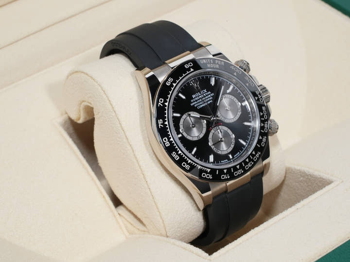 Rolex Daytona Ref. 126519LN White Gold Bright Black x Steel Dial