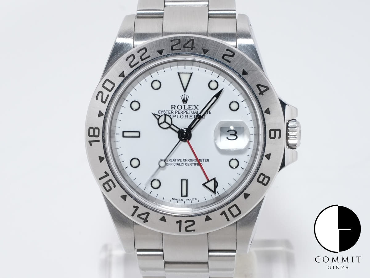 Rolex Explorer II Ref. 16570 Stainless Steel White Dial