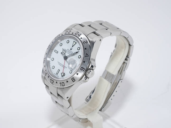 Rolex Explorer II Ref. 16570 Stainless Steel White Dial