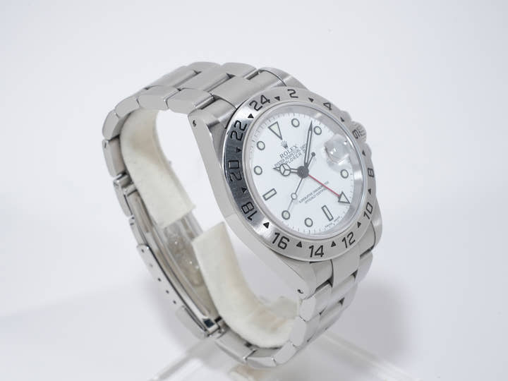 Rolex Explorer II Ref. 16570 Stainless Steel White Dial