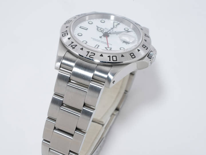 Rolex Explorer II Ref. 16570 Stainless Steel White Dial