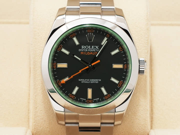 ロレックス ミルガウス Ref.116400GV ステンレススチール ブラック文字盤