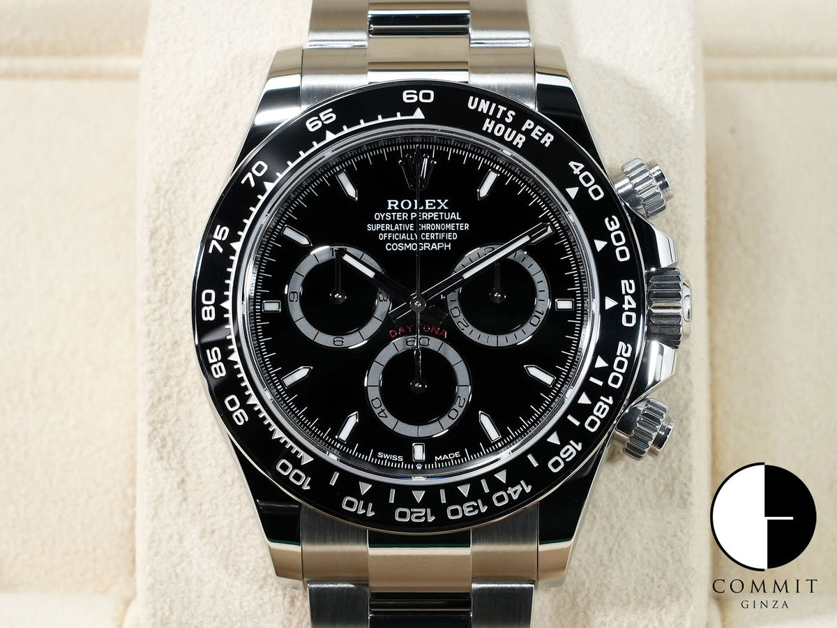 ロレックス デイトナ Ref.126500LN ステンレススチール ブラック文字盤