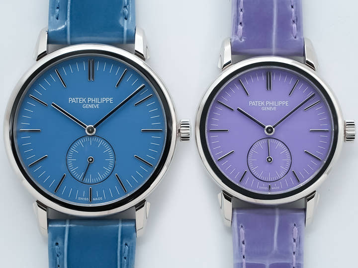 パテックフィリップ カラトラバ グランド エキシビジョン 東京2023 Ref.6127G-010/7127G-010 ホワイトゴールド ラックライトブルー(スカイブルー) ライラックトーン(パープル)文字盤