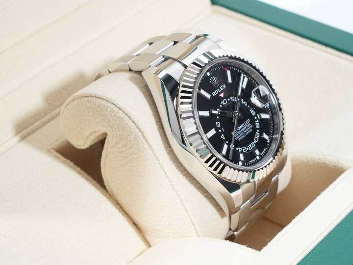 ロレックス スカイドゥエラー Ref.336934 ステンレススチール/ホワイトゴールド ブラック文字盤 オイスターブレスレット