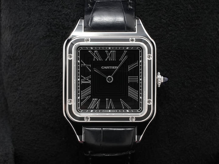 Cartier Santos-Dumont LM Ref.WSSA0046 Black Dial Unused qjct7x3f
