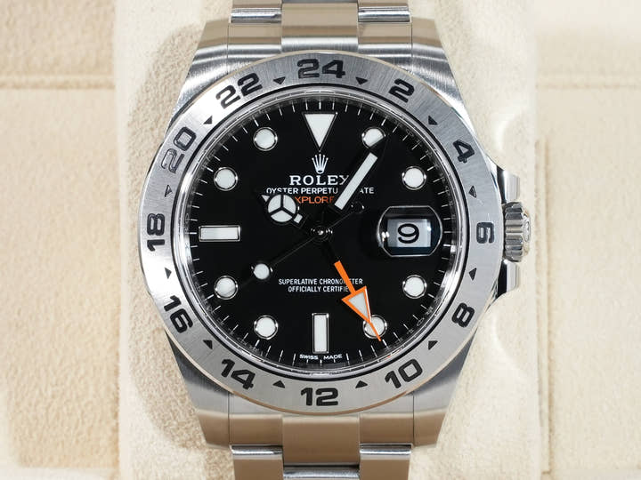 ロレックス エクスプローラーII Ref.216570 ステンレススチール ブラック文字盤