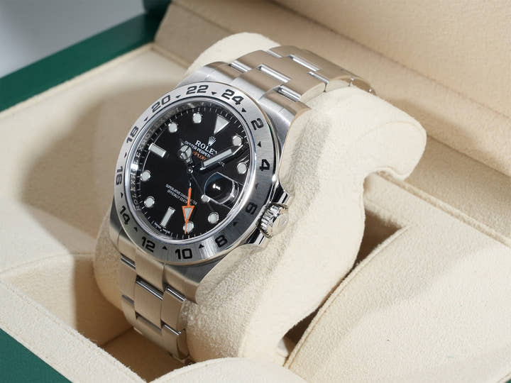 ロレックス エクスプローラーII Ref.216570 ステンレススチール ブラック文字盤