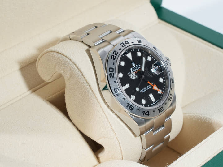 ロレックス エクスプローラーII Ref.216570 ステンレススチール ブラック文字盤