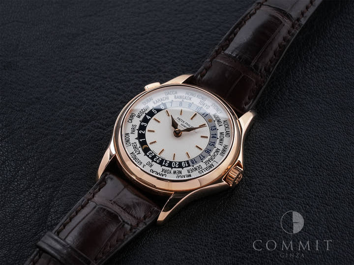 パテックフィリップ コンプリケーション ワールドタイム Ref.5110R-001 ローズゴールド シルバー文字盤