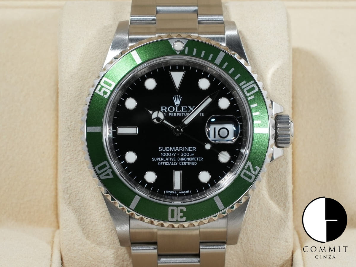 ロレックス サブマリーナー デイト Ref.16610LV ステンレススチール ブラック文字盤 美品 5kyzot4s