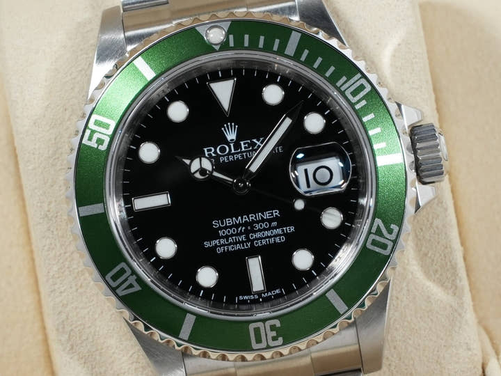 ロレックス サブマリーナー デイト Ref.16610LV ステンレススチール ブラック文字盤 美品 5kyzot4s