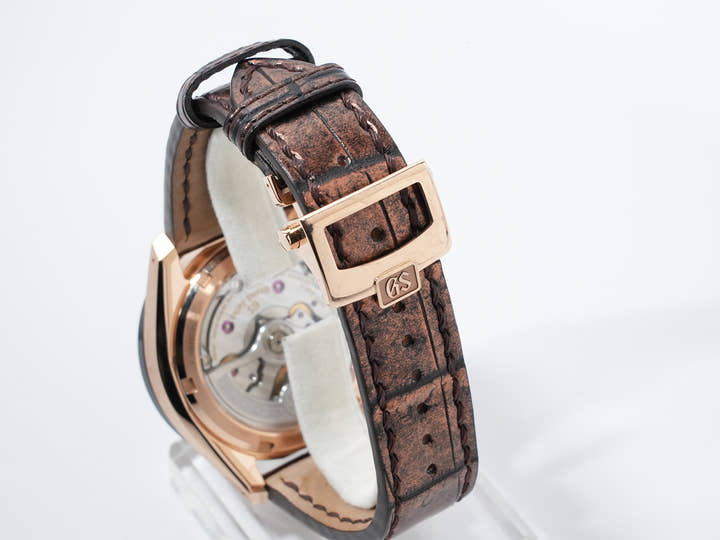 グランドセイコー エボリューション 9 コレクション メカニカルクロノグラフ テンタグラフ Ref.SLGC002 ブラック/ピンク文字盤 中古 b94btccz