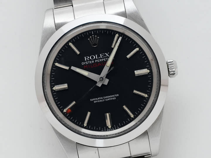 ロレックス ミルガウス Ref.1019 ステンレススチール ブラック文字盤