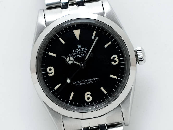 ロレックス エクスプローラーI Ref.1016 ステンレススチール ブラック文字盤