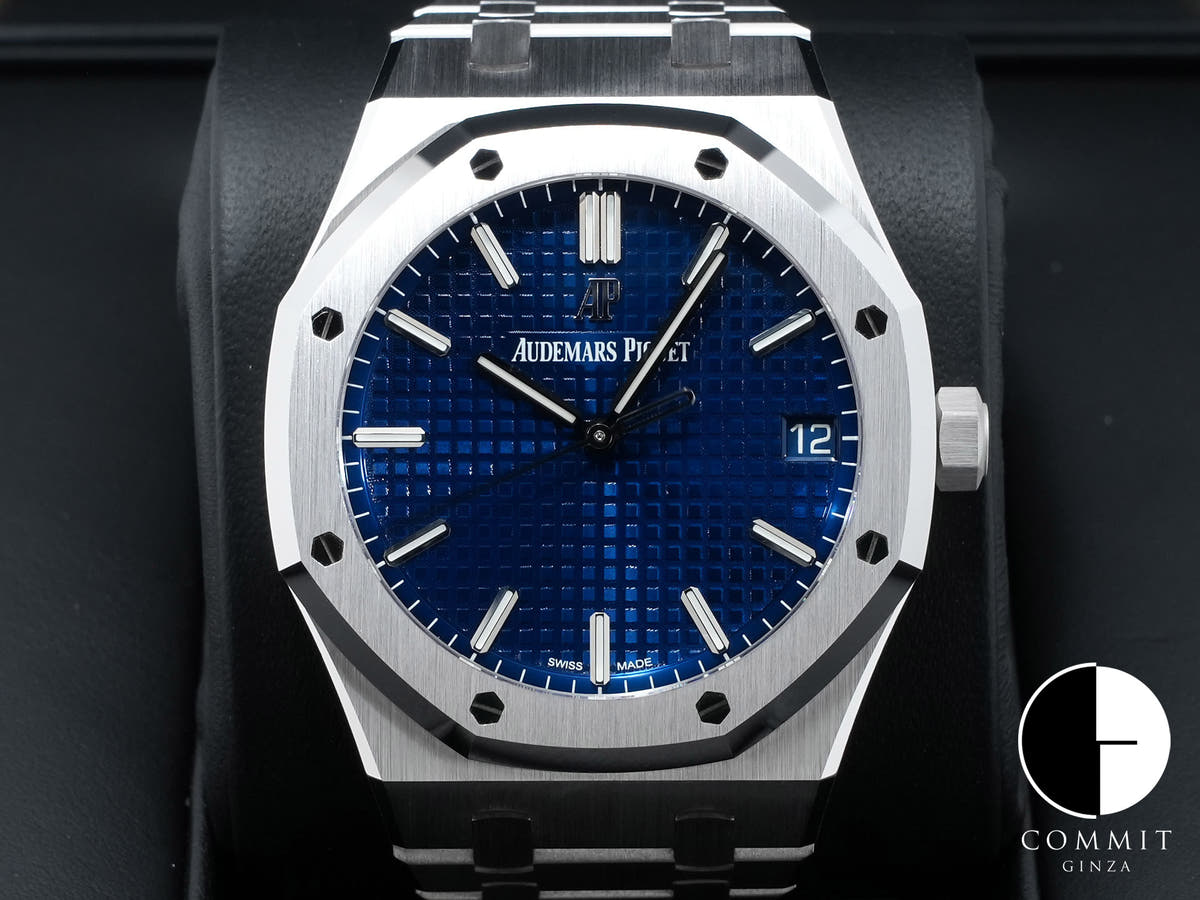Audemars Piguet Royal Oak Ref. 15503BC.OO.1220BC.01 White Gold Blue Dial