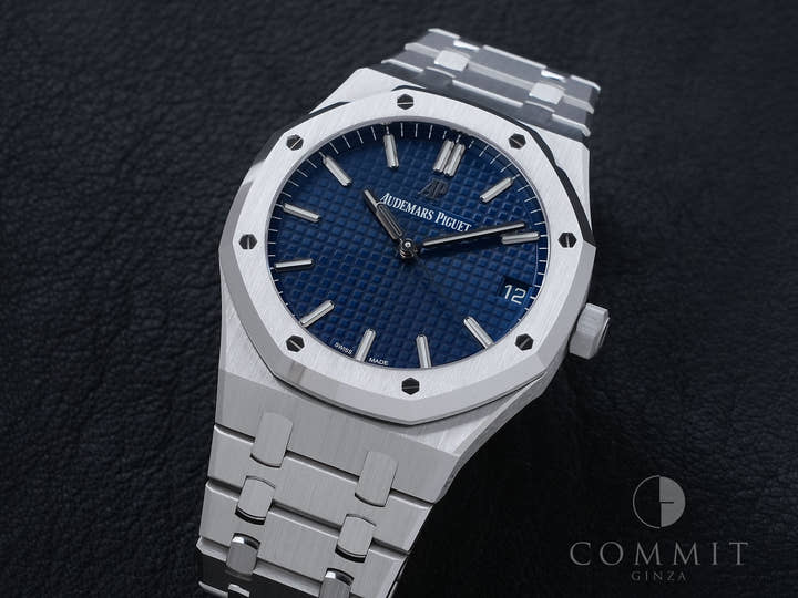 Audemars Piguet Royal Oak Ref. 15503BC.OO.1220BC.01 White Gold Blue Dial