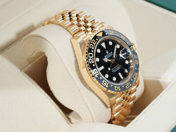 Rolex GMT-Master II Ref. 126718GRNR Yellow Gold Black Dial