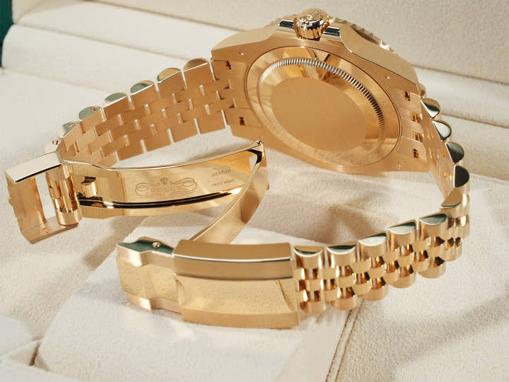 Rolex GMT-Master II Ref. 126718GRNR Yellow Gold Black Dial