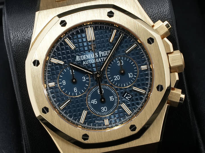 オーデマピゲ ロイヤルオーク クロノグラフ Ref.26320BA.OO.1220BA.02 イエローゴールド ブルー文字盤