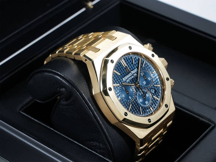 オーデマピゲ ロイヤルオーク クロノグラフ Ref.26320BA.OO.1220BA.02 イエローゴールド ブルー文字盤